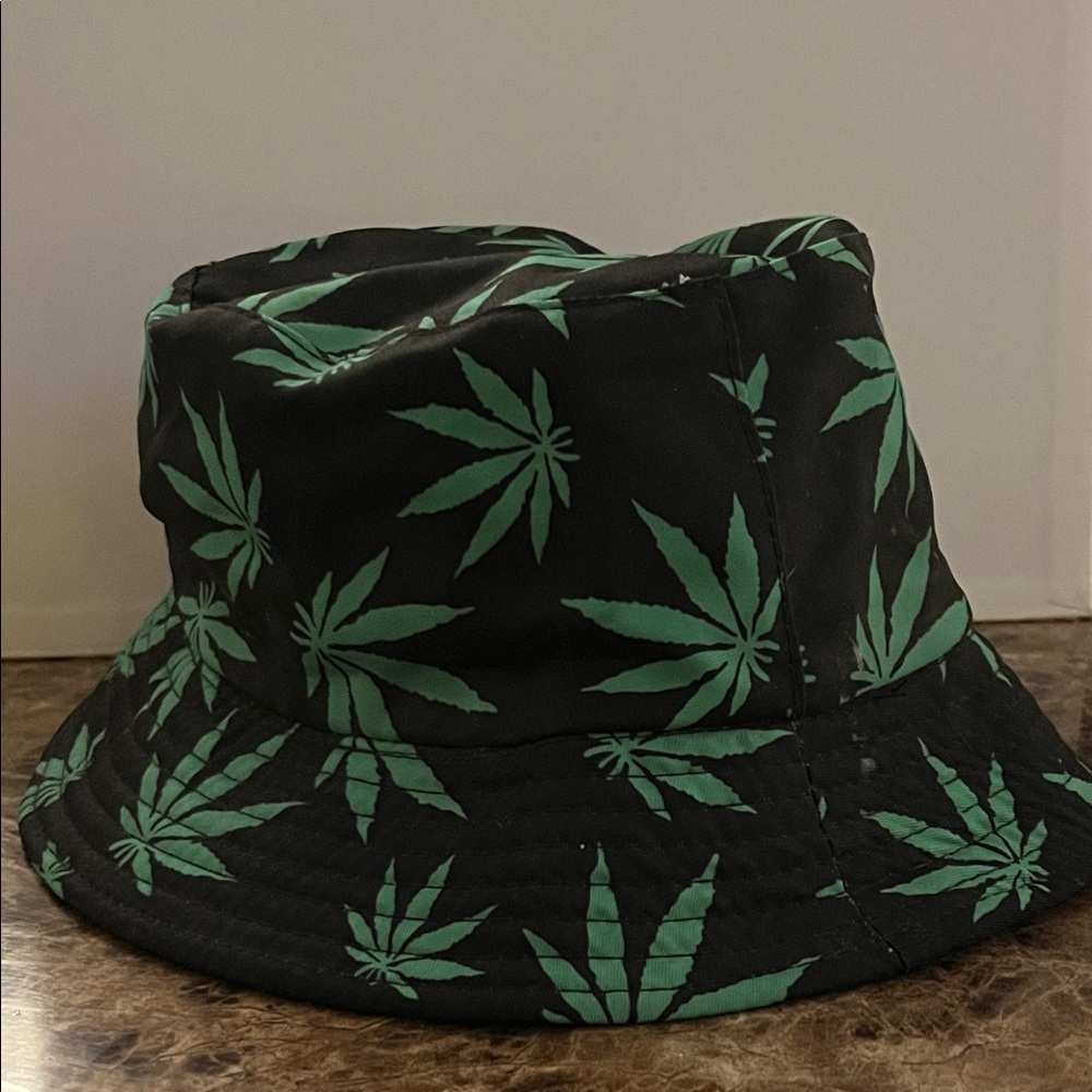 Kush Bucket Hat Black and Green